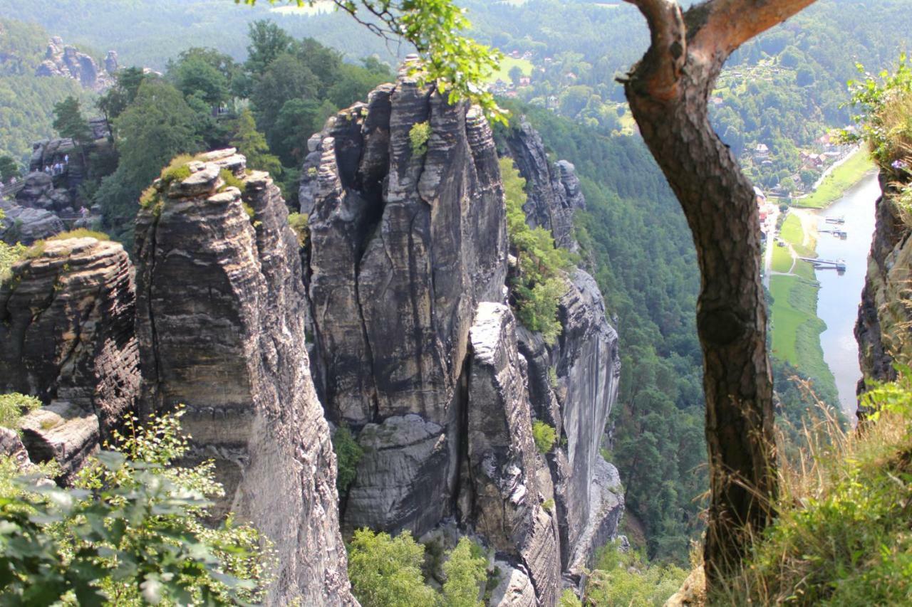 Pension Zaukeneck Bad Schandau Exterior foto